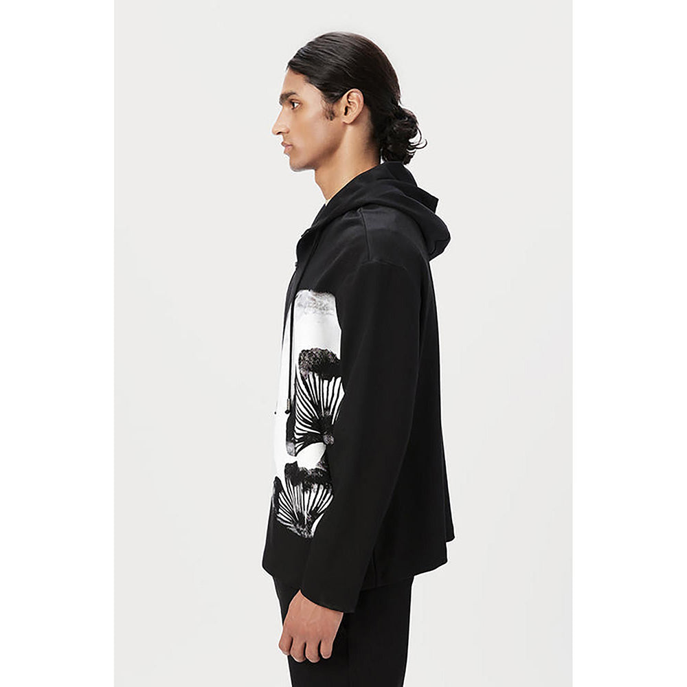Genes Lecointe Hemant Relaxed Fit Hoodie With Drop Shoulder