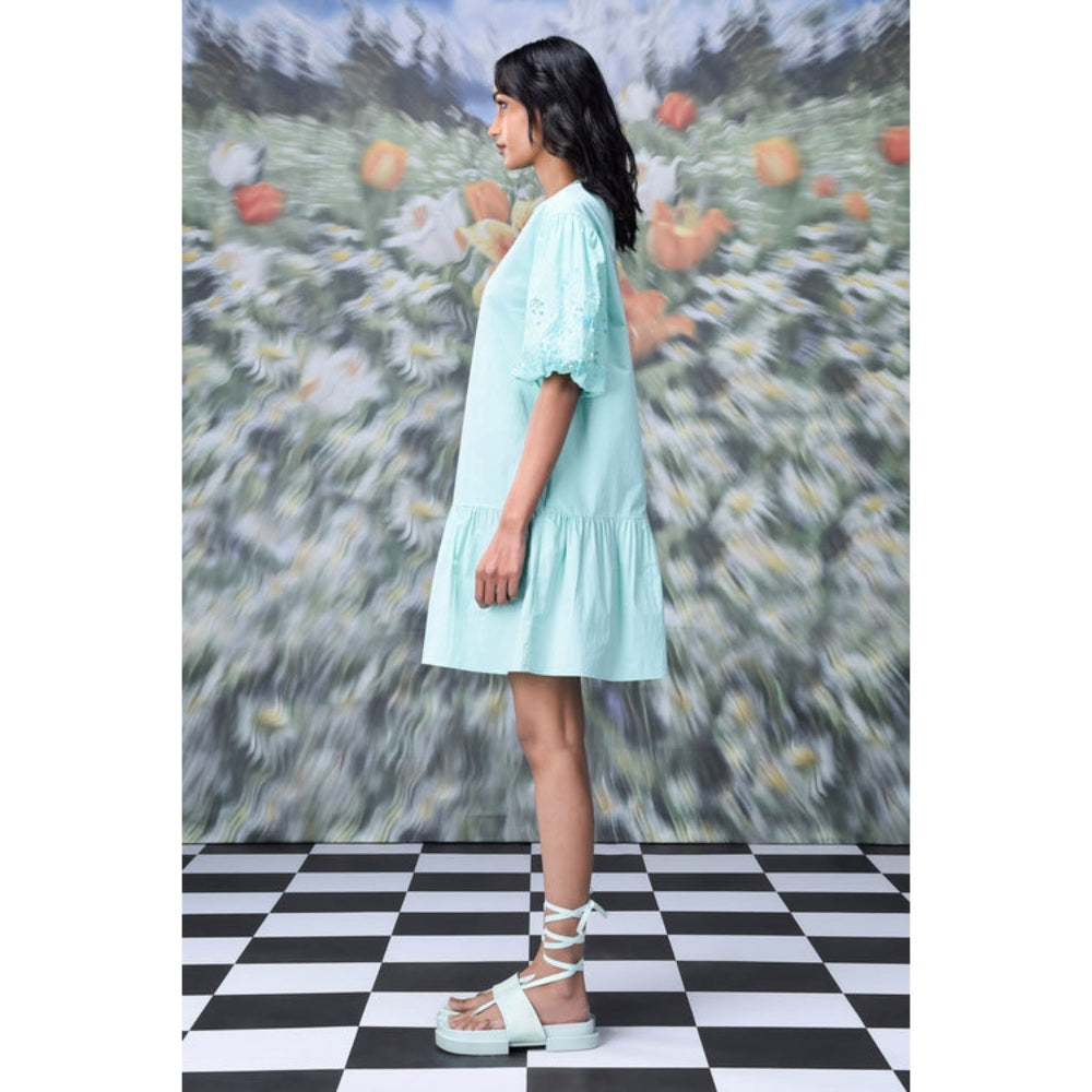 Genes Lecoanet Hemant Sequins cape A-Line Dress