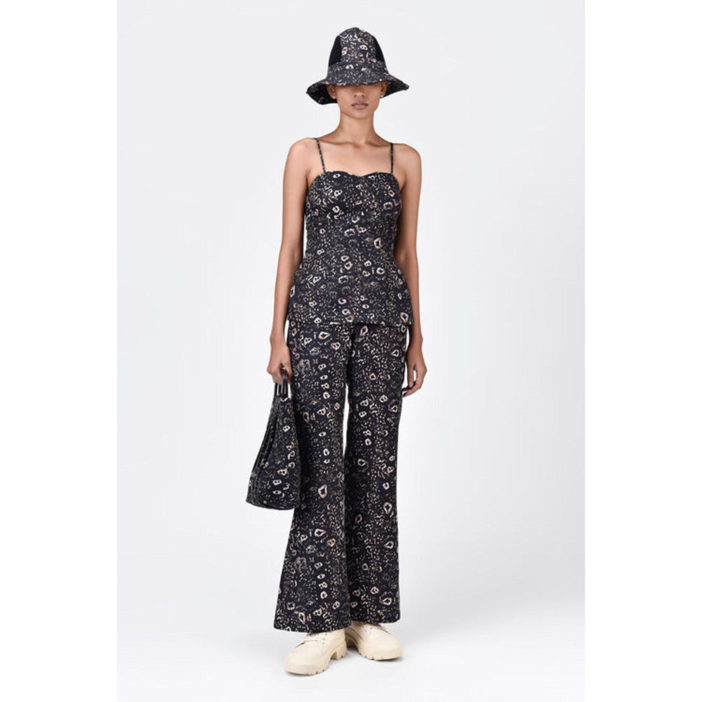 Genes Lecoanet Hemant Slim Fit Corset With Animal Print