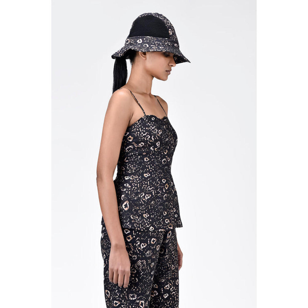 Genes Lecoanet Hemant Slim Fit Corset With Animal Print