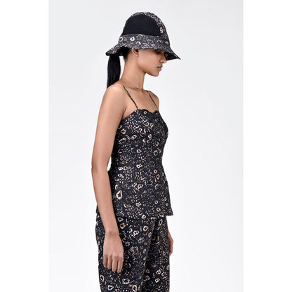 Genes Lecoanet Hemant Slim Fit Corset With Animal Print