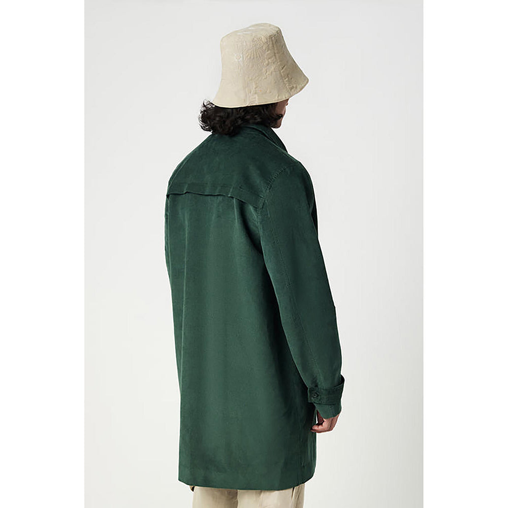 Genes Lecoanet Hemant Relaxed Fit Overcoat with Covered Zipper Front