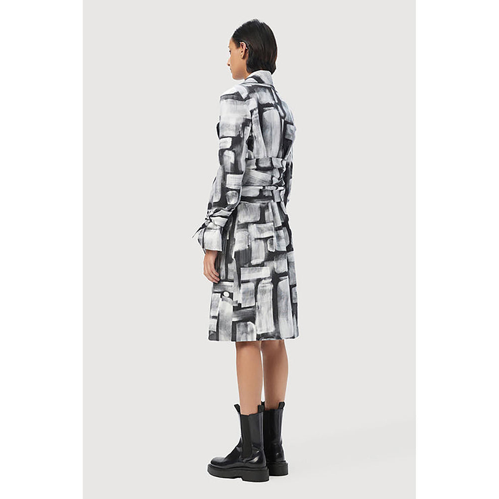 Genes Lecoanet Hemant Tailored Coat with Wide Waist and Sleeve Tie-Up Straps