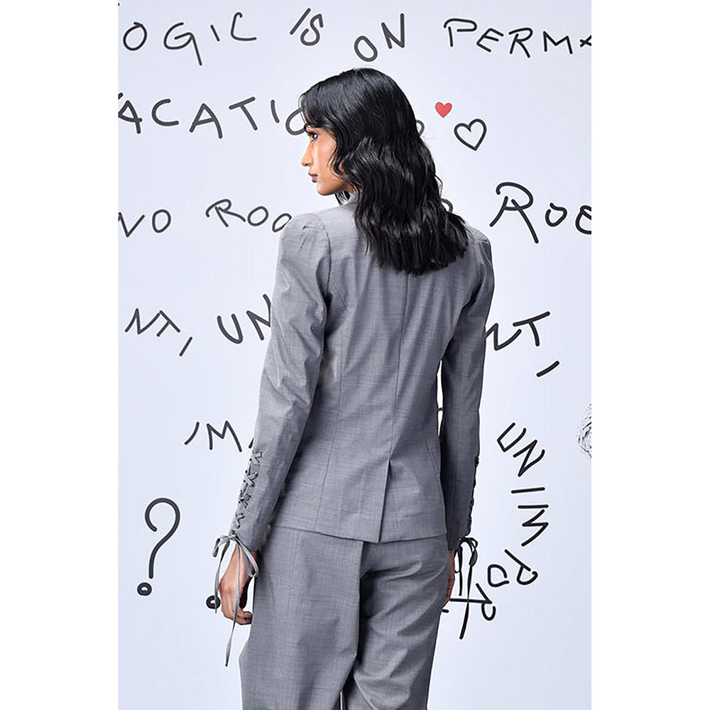 Genes Lecoanet Hemant Women's Wool Slim Fit Jacket