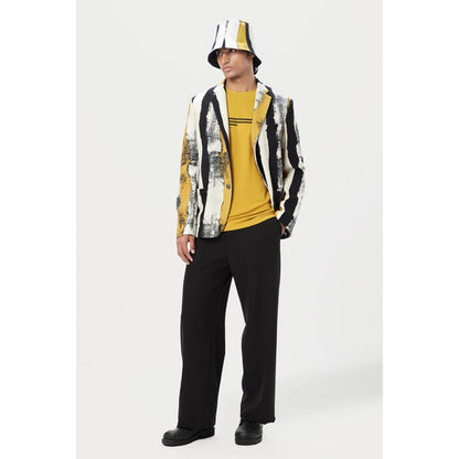 Genes Lecoanet Hemant Multi-Colour Classic Fit Two-Button Blazer