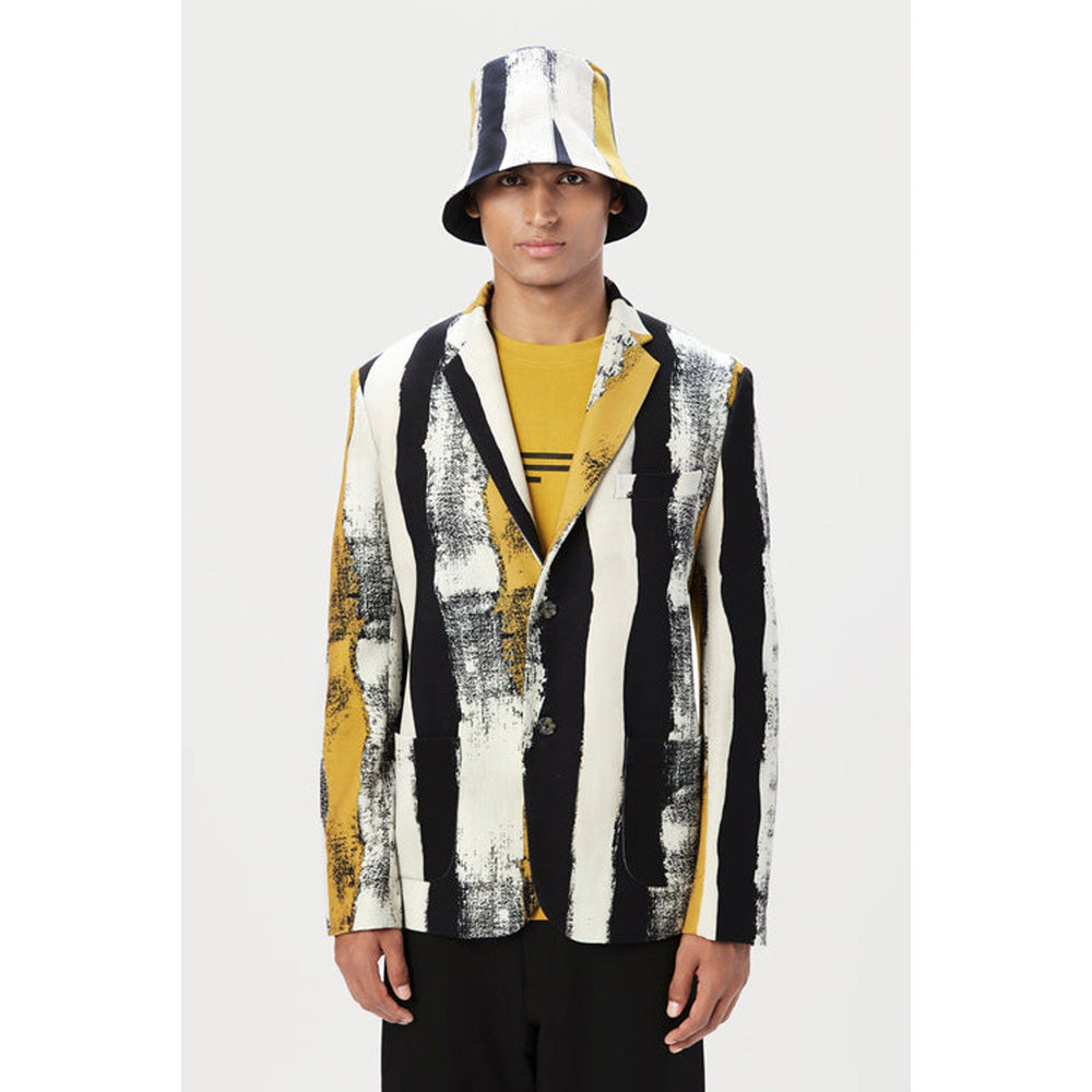 Genes Lecoanet Hemant Multi-Colour Classic Fit Two-Button Blazer
