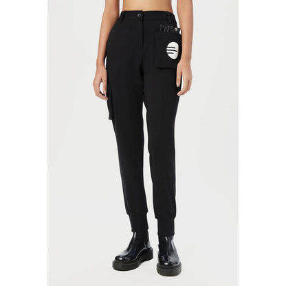Genes Lecoanet Hemant Regular Fit Joggers Featuring Logo Stamp Print