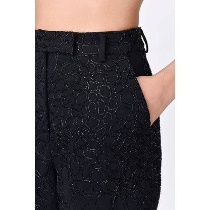 Genes Lecoanet Hemant Black Crepe Shorts