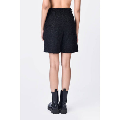 Genes Lecoanet Hemant Black Crepe Shorts