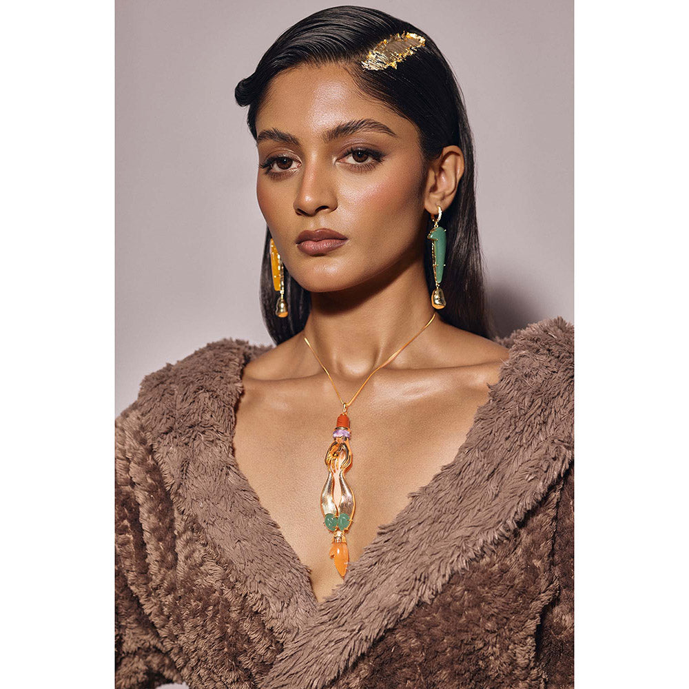 Goddess Of Glocal Green Champi Pendant
