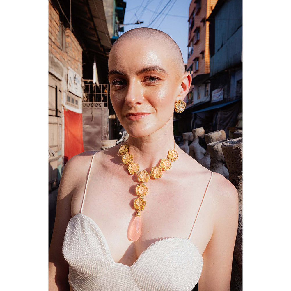Goddess Of Glocal Pink Chasm E Shahi Earring