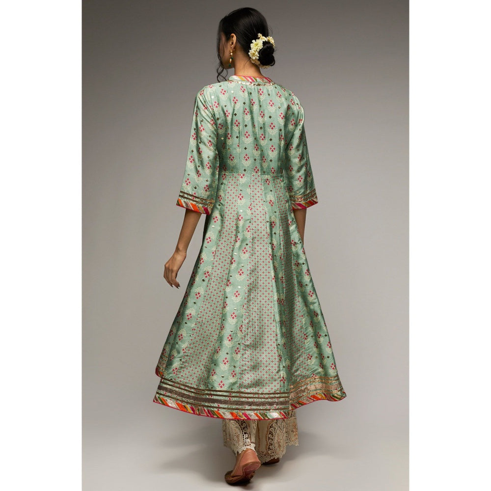 Gopi Vaid Blue Tilla Fo Tunic