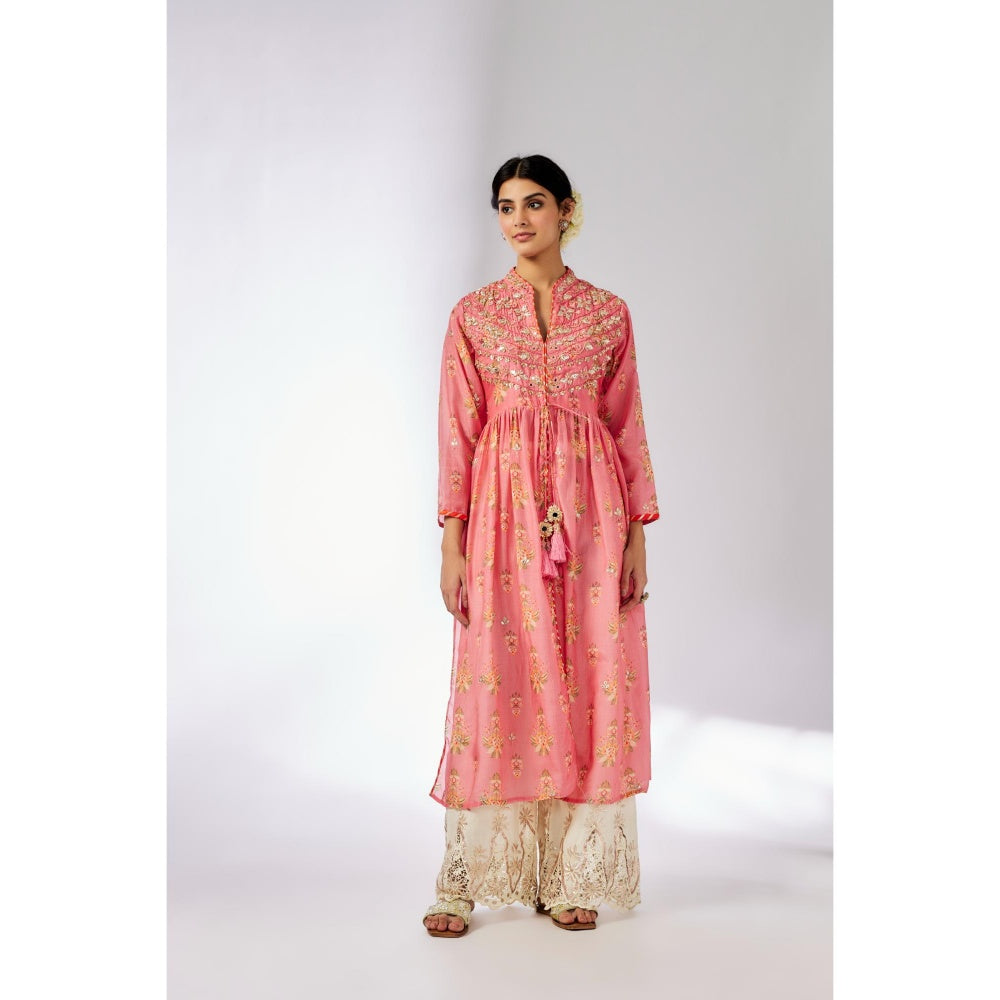 Gopi Vaid Pink Tara Kurta