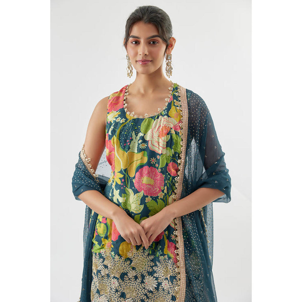 Gopi Vaid Kalki Sleeveless Sharara Set