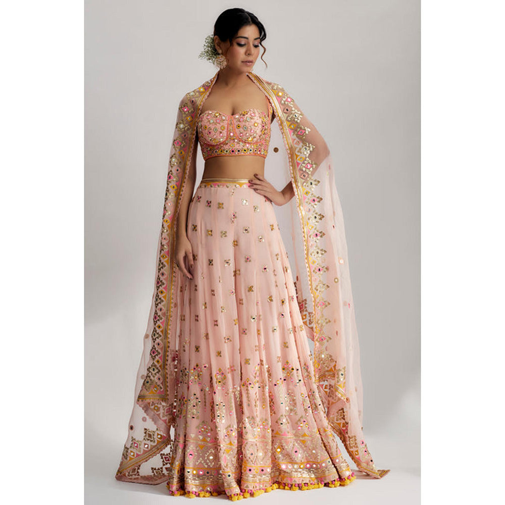 Gopi Vaid Ira Bustier With Flared Pants