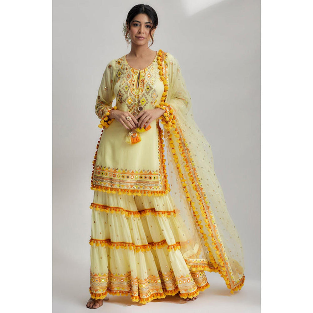Gopi Vaid Maahika Layered Sharara Set