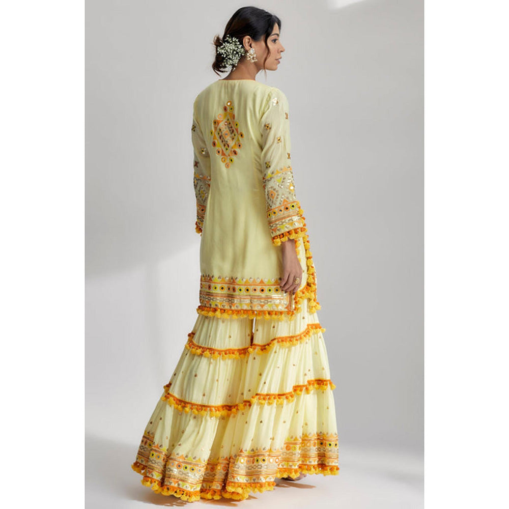 Gopi Vaid Maahika Layered Sharara Set