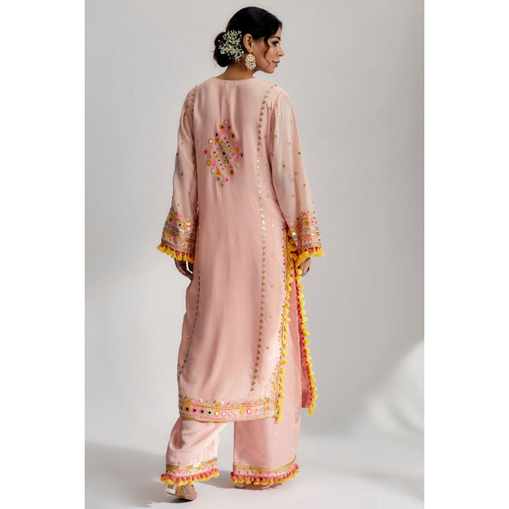 Gopi Vaid Nishika Long Kurta With Palazzo