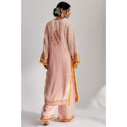 Gopi Vaid Nishika Long Kurta With Palazzo