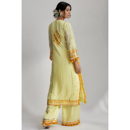 Gopi Vaid Nishika Long Kurta With Palazzo