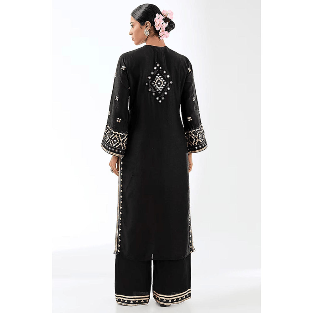 Gopi Vaid Nishika Long Kurta With Palazzo