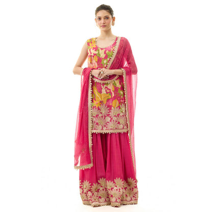 Gopi Vaid Kalki Sleeveless Sharara Set