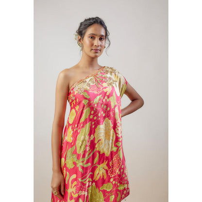 Gopi Vaid Nupur One-Shoulder Sharara Set