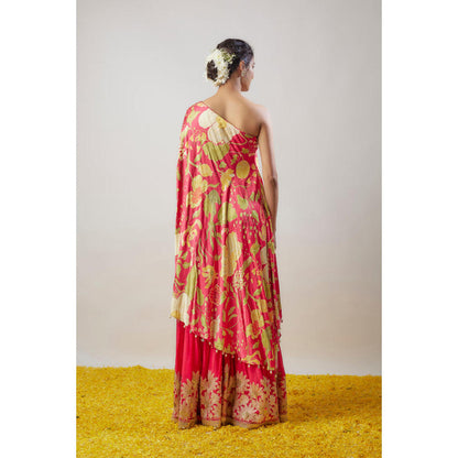 Gopi Vaid Nupur One-Shoulder Sharara Set