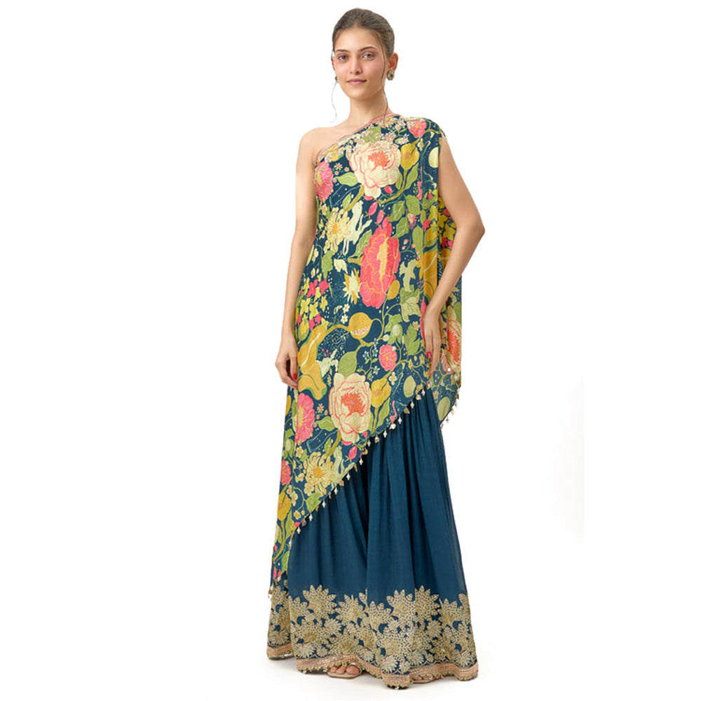 Gopi Vaid Nupur One-Shoulder Sharara Set