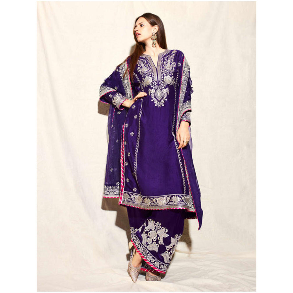 Gopi Vaid Amaya Palazzo Set-Kalki Koechlin