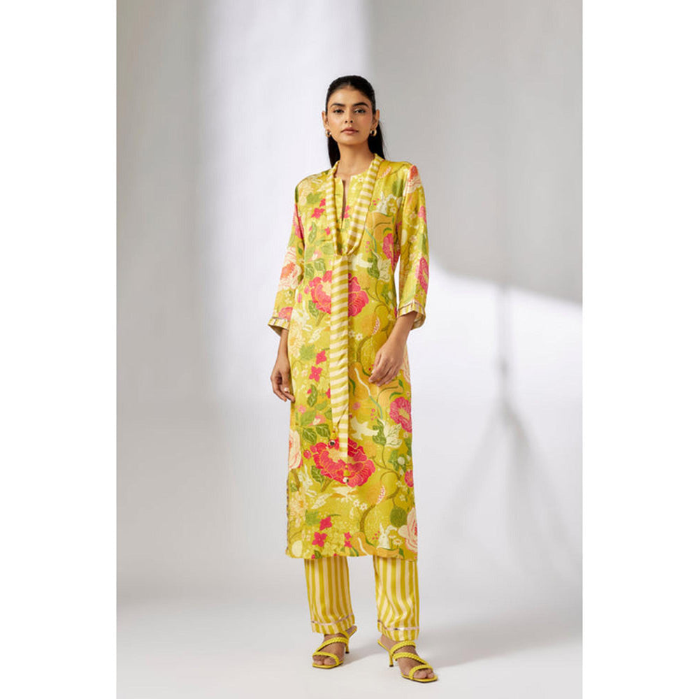 Gopi Vaid Lily Scarf Tunic set