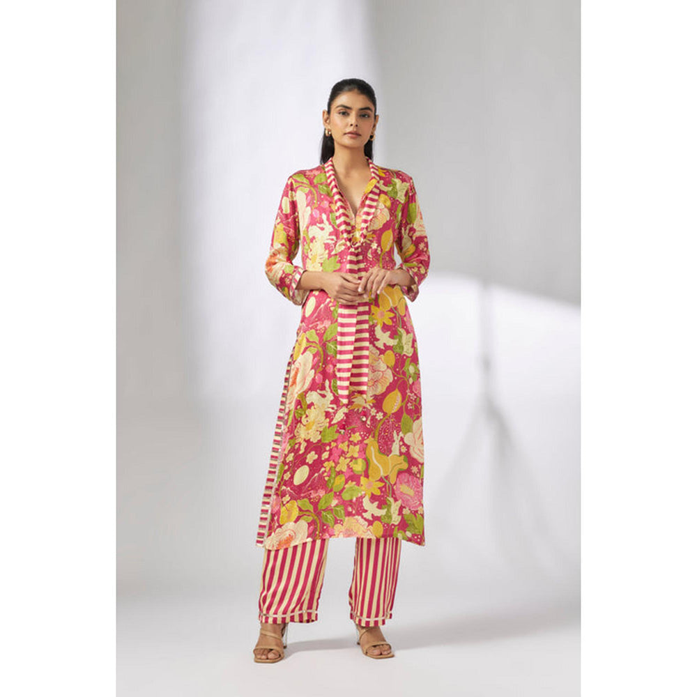 Gopi Vaid Lily Scarf Tunic set