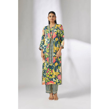 Gopi Vaid Lily Scarf Tunic set