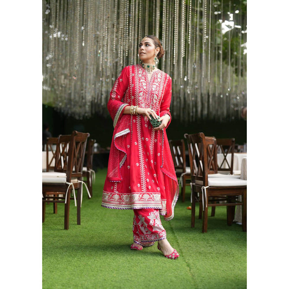 Gopi Vaid Aarohi Anarkali with Palazzo Set -Summiyya Patni