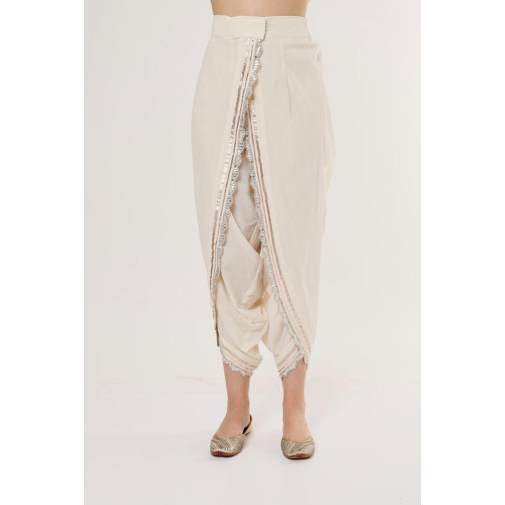 Gopi Vaid Aashna Asymmetrical Dhoti Set