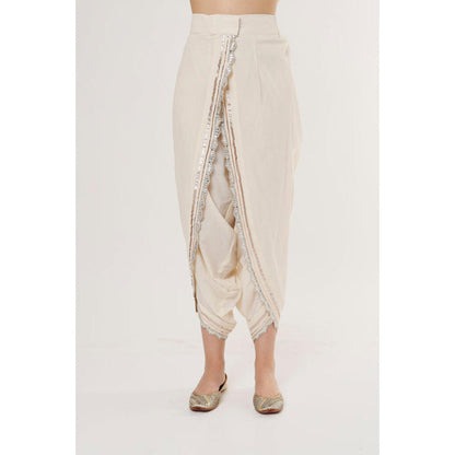 Gopi Vaid Aashna Asymmetrical Dhoti Set
