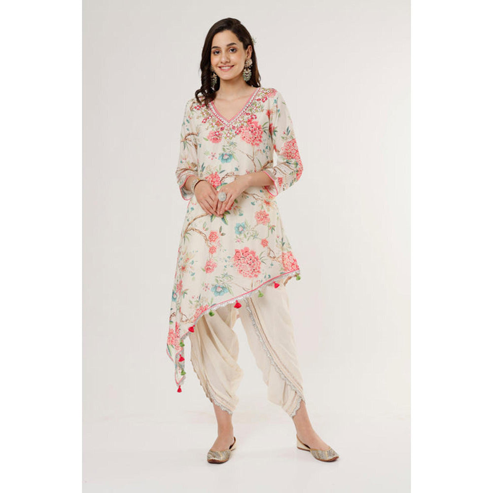 Gopi Vaid Aashna Asymmetrical Dhoti Set