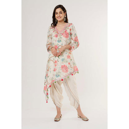 Gopi Vaid Aashna Asymmetrical Dhoti Set