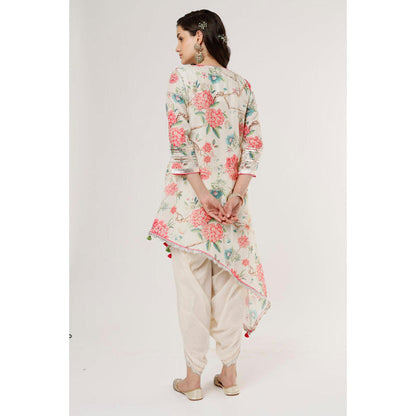 Gopi Vaid Aashna Asymmetrical Dhoti Set
