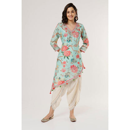 Gopi Vaid Aashna Asymmetrical Dhoti Set