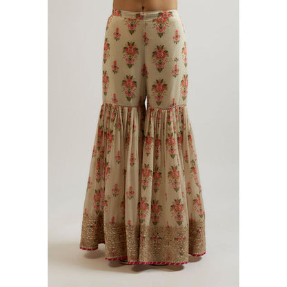 Gopi Vaid Advika Strappy Sharara Set- Rasha Thadani
