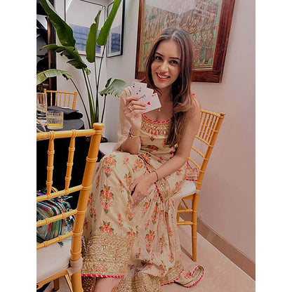 Gopi Vaid Advika Strappy Sharara Set- Rasha Thadani