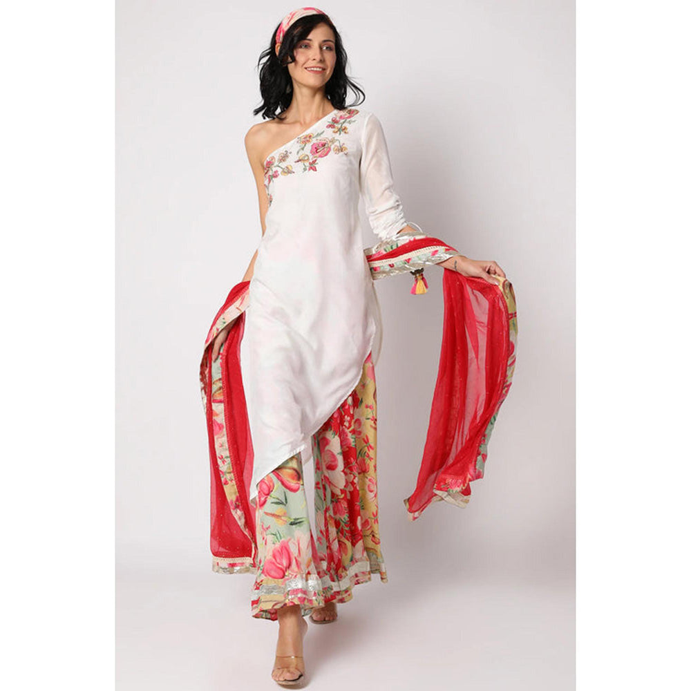Gopi Vaid Khushi One Shoulder Tunic Set