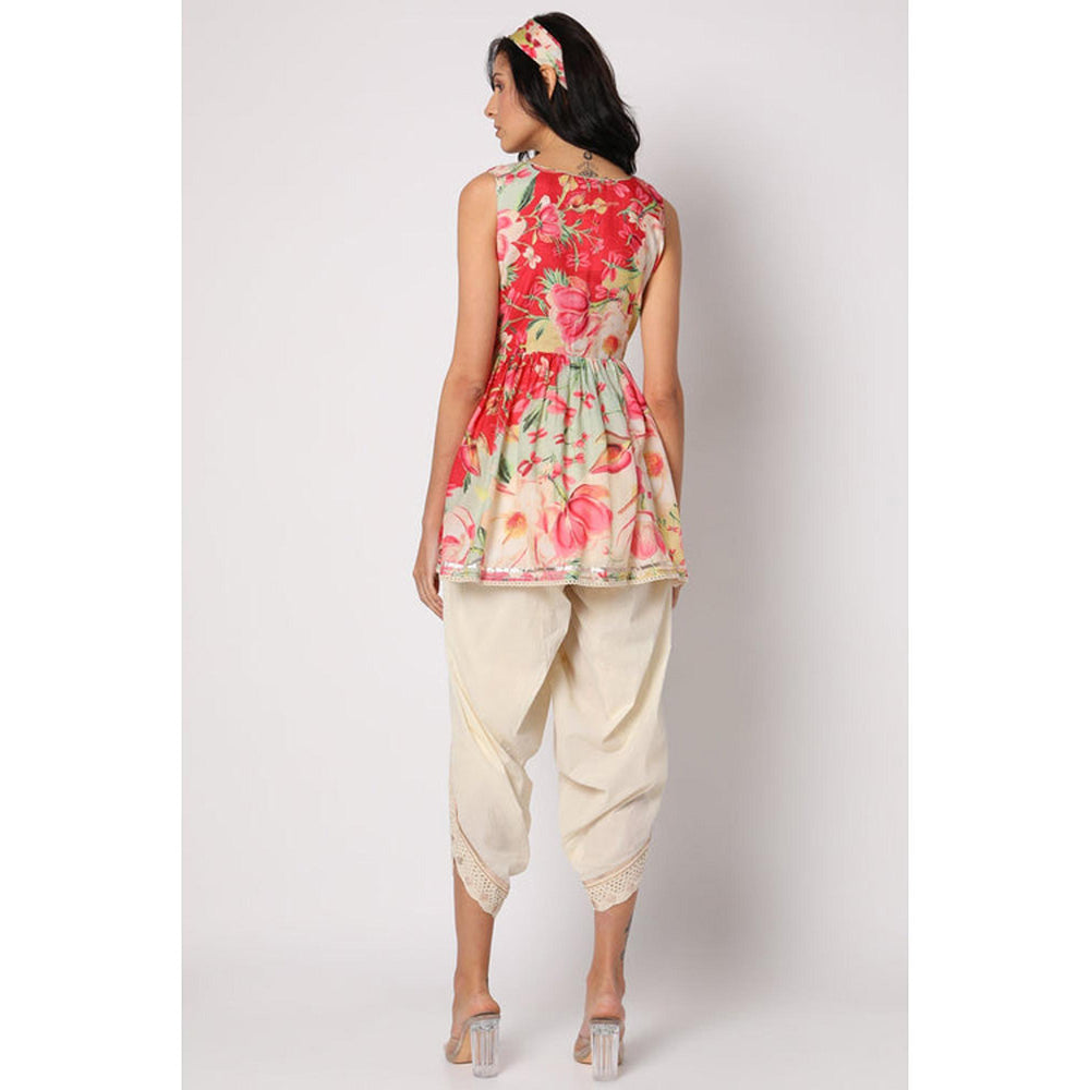 Gopi Vaid Nikki Tamboli in Khushi Peplum Dhoti Set