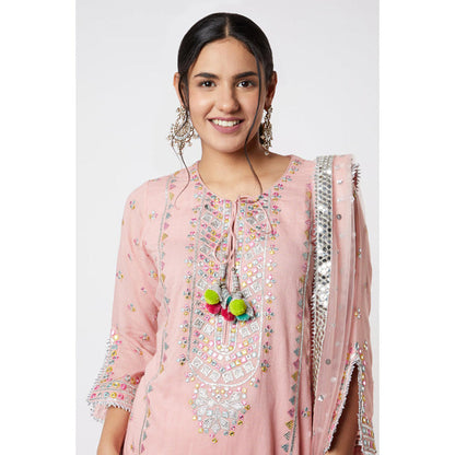 Gopi Vaid Noor Kurta with Line Sharara Set