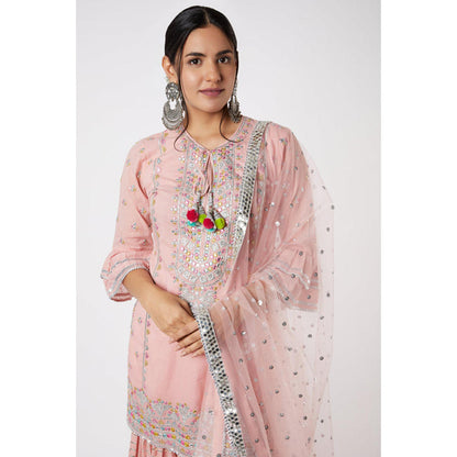 Gopi Vaid Noor Kurta with Line Sharara Set