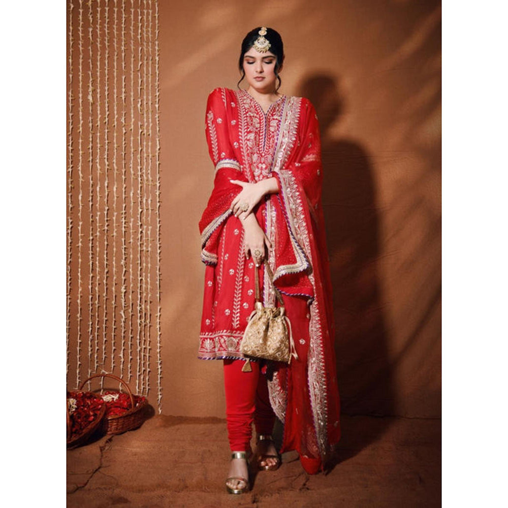 Gopi Vaid Anshula Kapoor in Aarohi Anarkali Set
