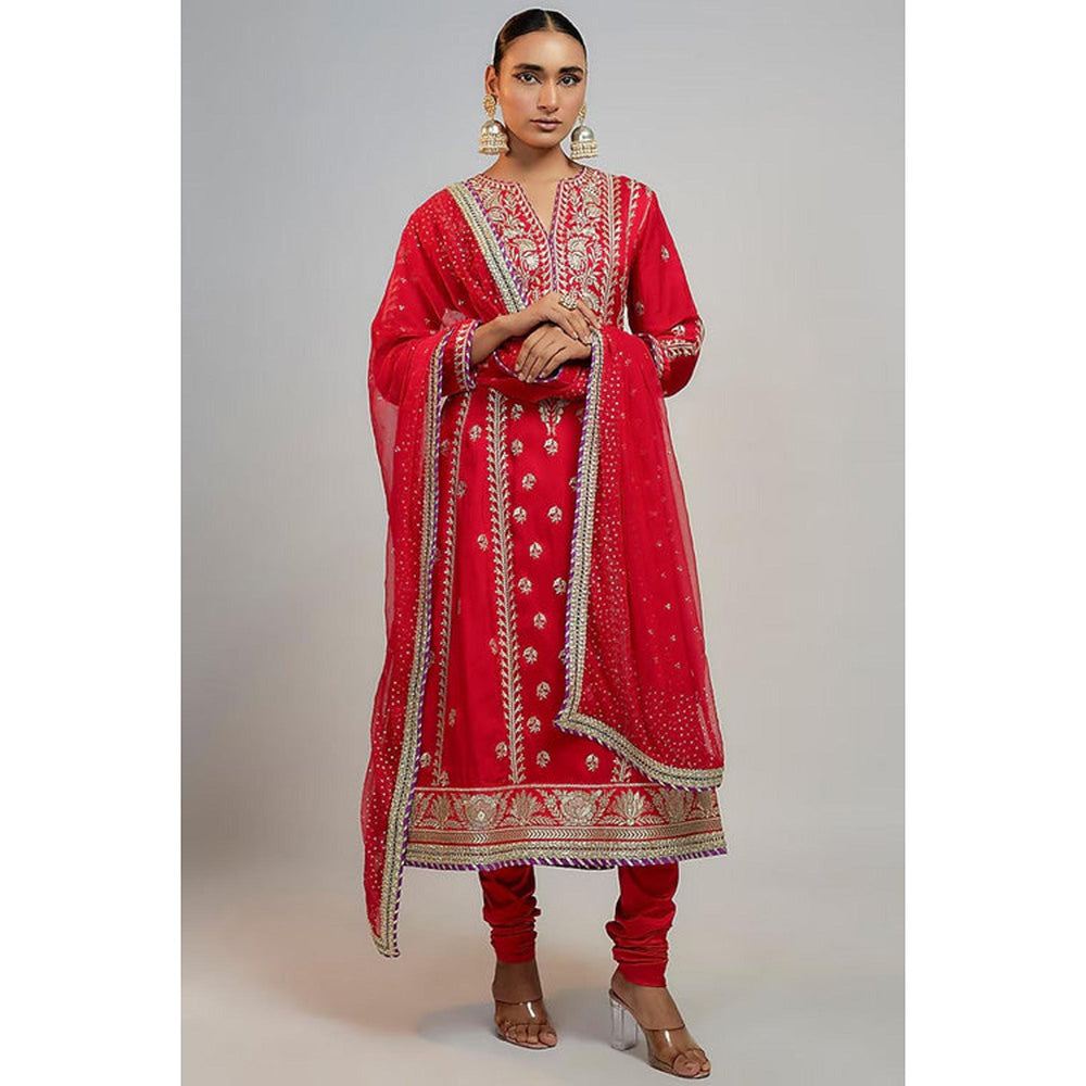 Gopi Vaid Anshula Kapoor in Aarohi Anarkali Set