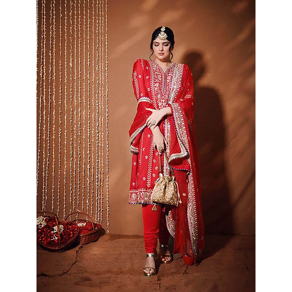 Gopi Vaid Anshula Kapoor in Aarohi Anarkali Set