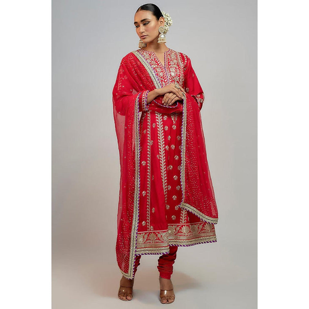 Gopi Vaid Anshula Kapoor in Aarohi Anarkali Set